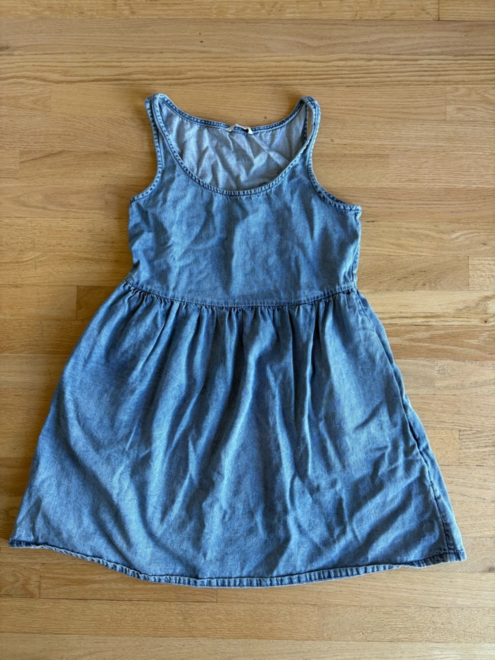 American Eagle Outfitters Light Blue Denim Tank Dress for Girls